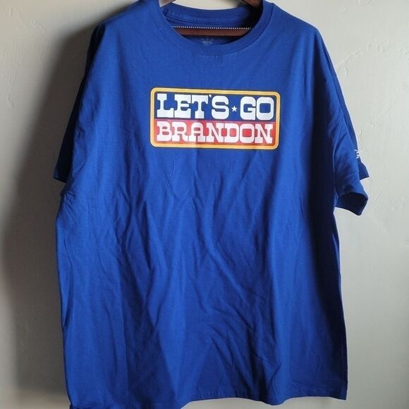 Champion T shirt Mens XL 'LETS Go Brandon' Political Patriotic Graphic Trump Tee - Picture 2 of 6